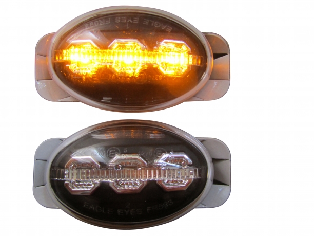LED SEITENBLINKER SET in SCHWARZ KLAR für FORD FIESTA MK4 MK5 KA MONDEO MK1